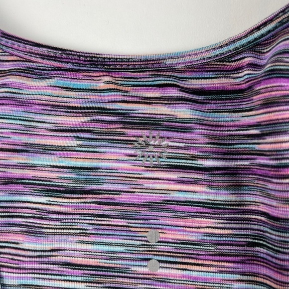 Tangerine Tank Top Womens Purple Striped - Picture 2 of 7